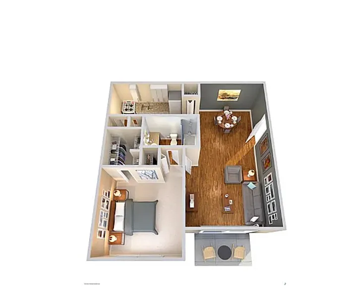 The La Costa 1x1 737sqft.