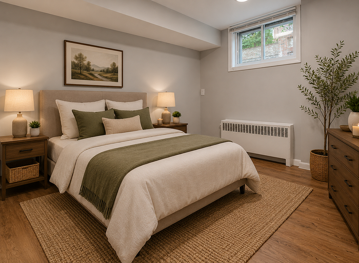 10 e madison furnished bedroom
