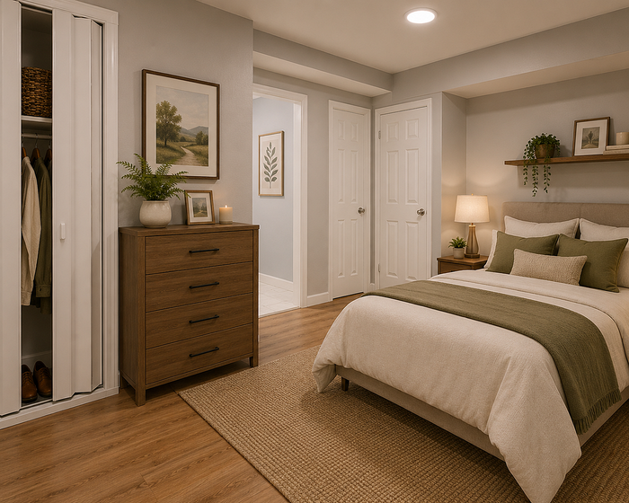 10e madison furnished bedroom