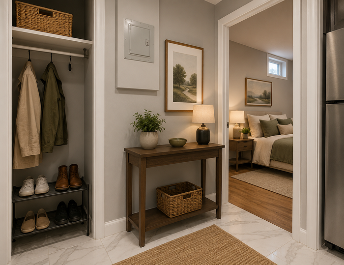 10e madison furnished bedroom