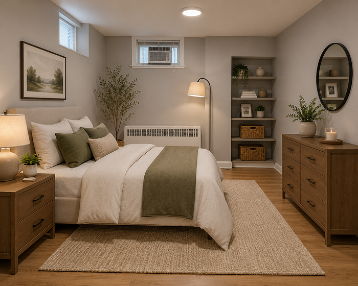 10e madison furnished bedroom