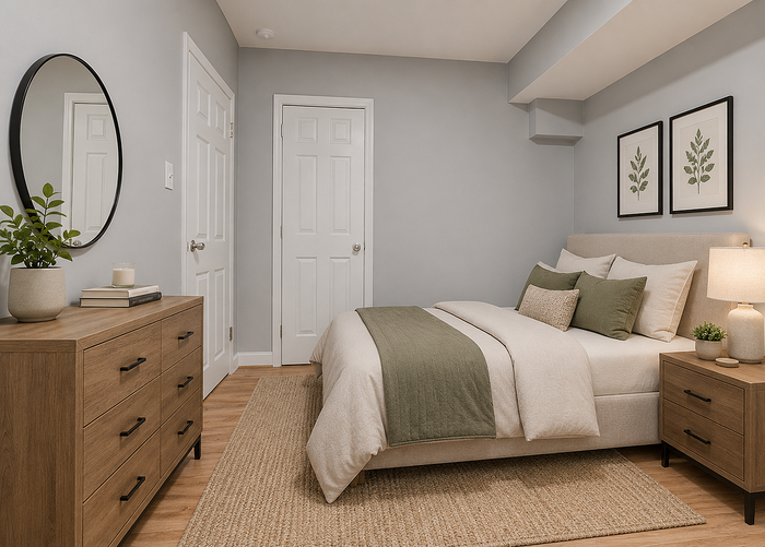 10e madison furnished bedroom