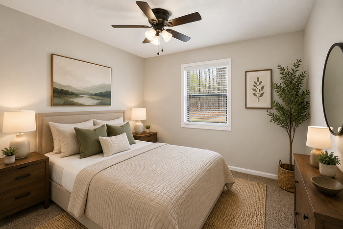 alcovy bedroom