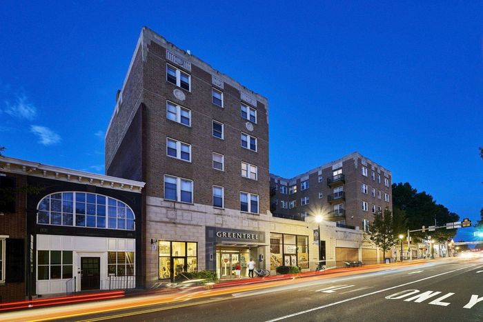 Apartments For Rent In West Chester - The Greentree Building - Street View of the Apartment Building