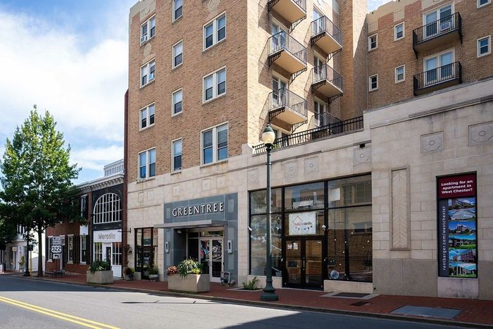 Apartments For Rent In West Chester - The Greentree Building - Street View of the Apartment Building