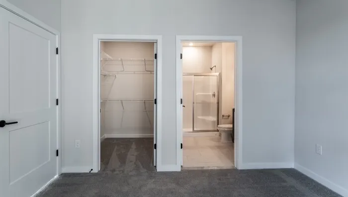 ensuite bedroom with bathroom & walk-in closet