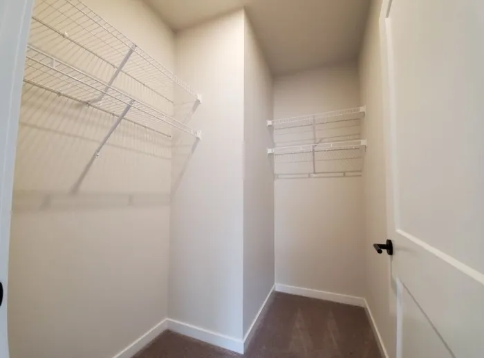 spacious closets; including huge walk-in closet