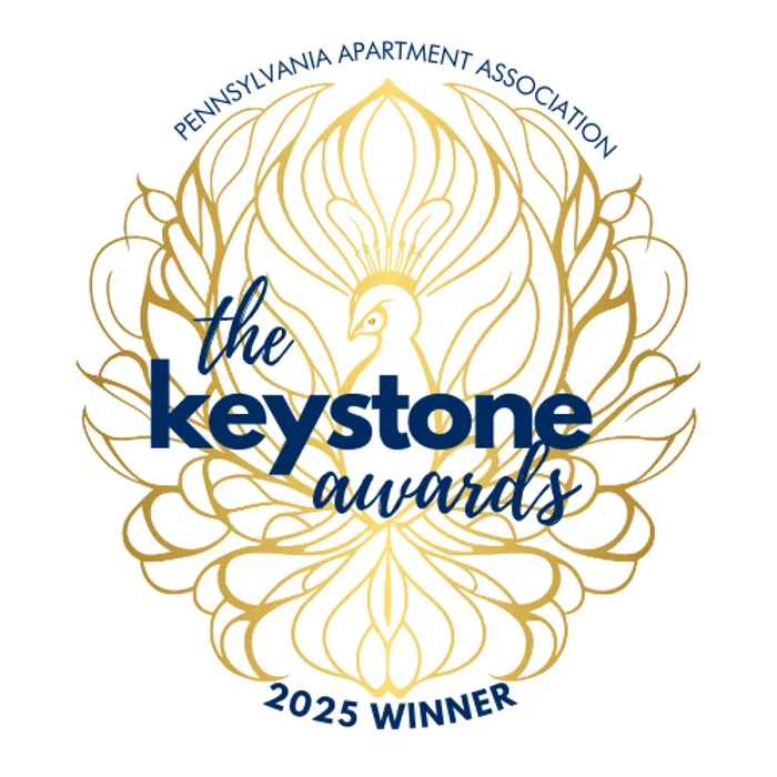Award-winning Pennsylvania Apartment design, showcasing excellence in style and innovation, named 2025 Keystone Winner.