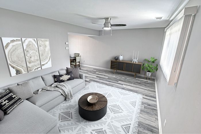Woodside Townhome modern living room updated
