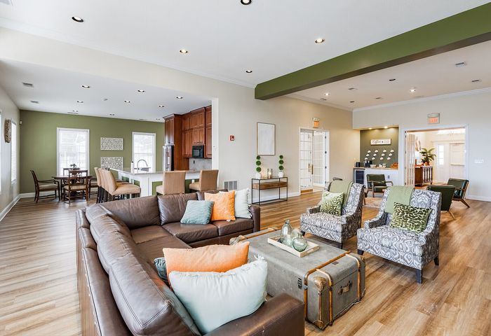 Bright and inviting community clubhouse