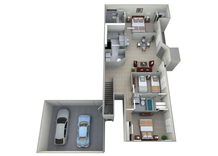 3 Bedroom, 2 Bath