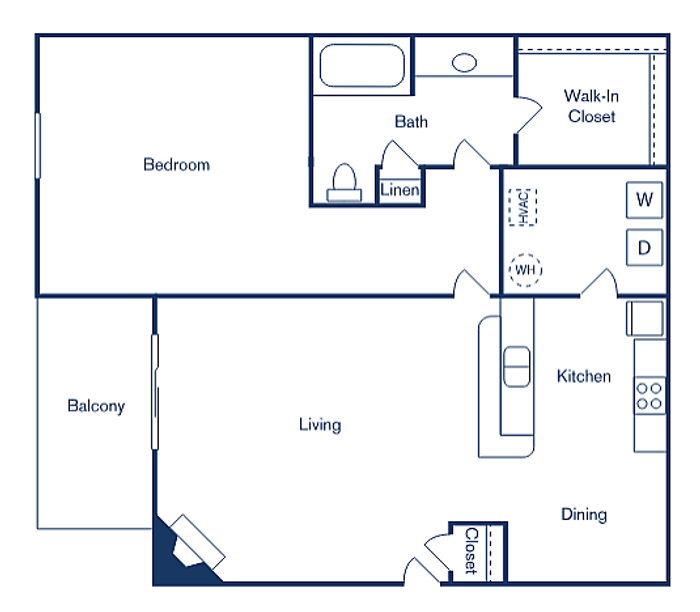 1x1 -  776 SQ FT