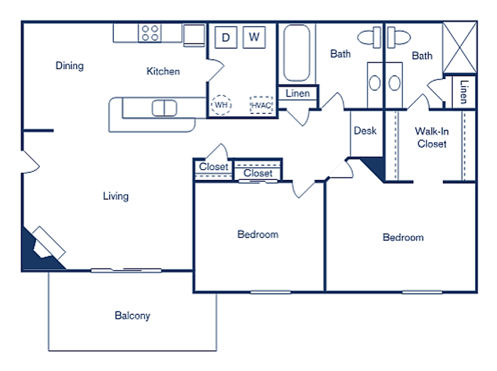 2x2   -  1,007 SQ FT