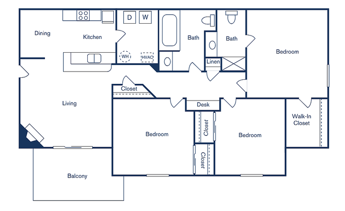 3x2 1194 sqft