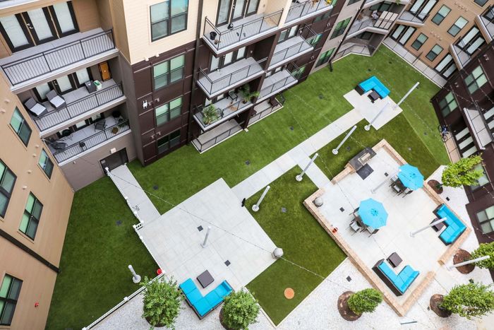Exterior view of apartment and grounds