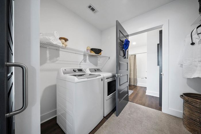 Included washer and dryer