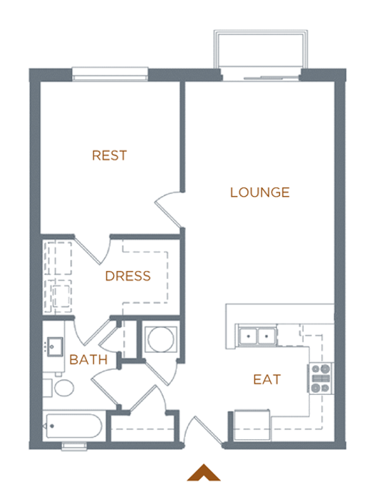 1 bed 1 bath