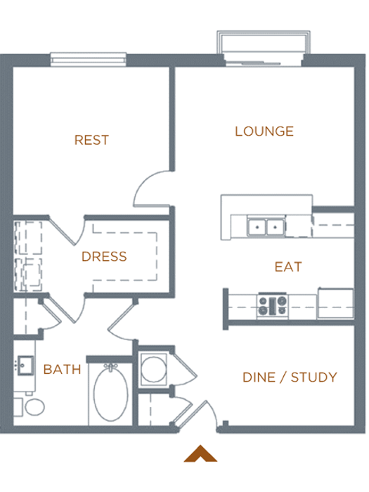 1 bed 1 bath