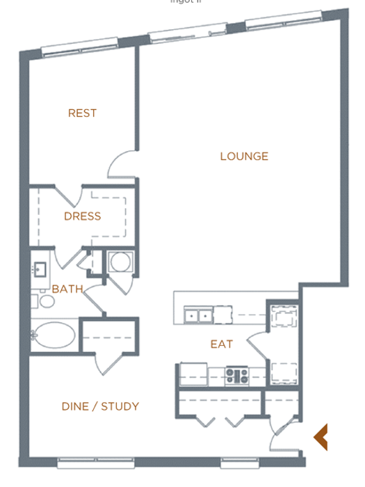 1 bed 1 bath