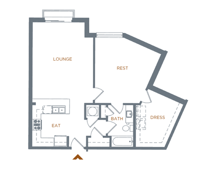 1 bed 1 bath