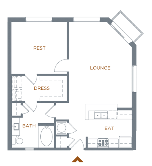 1 bed 1 bath