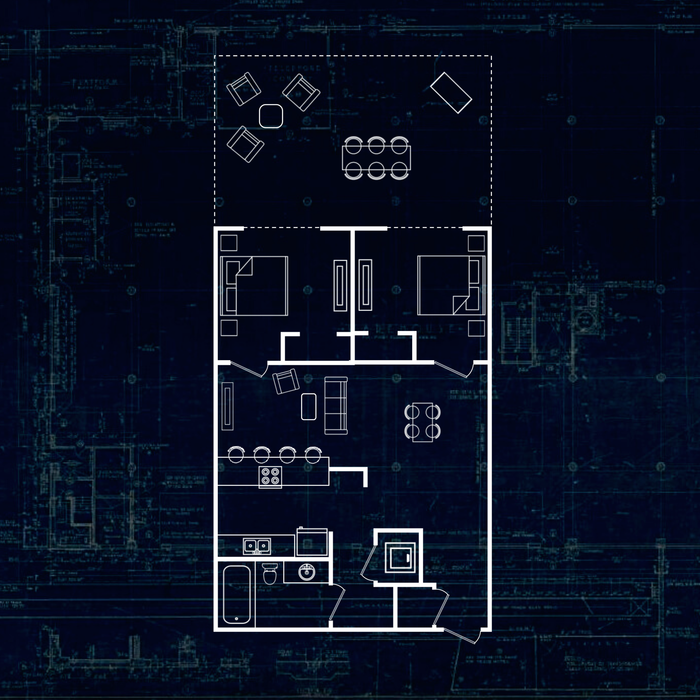 2 Bedroom + Courtyard (The Vox I)