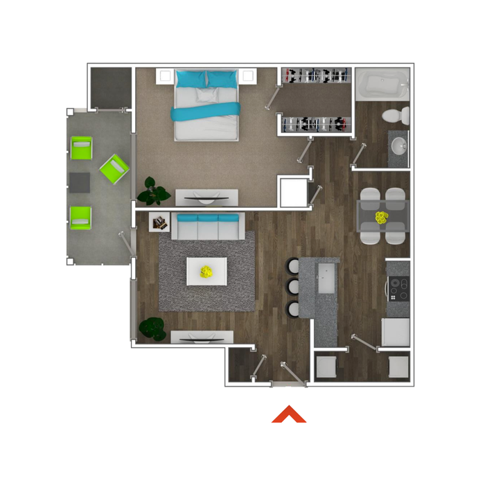 1 Bedroom C