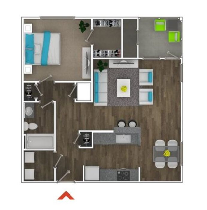 1 Bedroom F