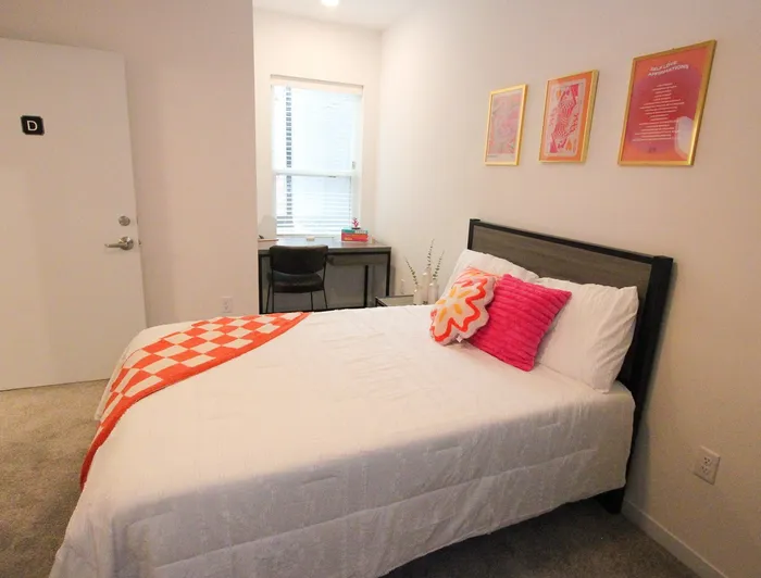 Unit Model Bedroom | Student Apartments in Champaign, IL | Pacifica on Green