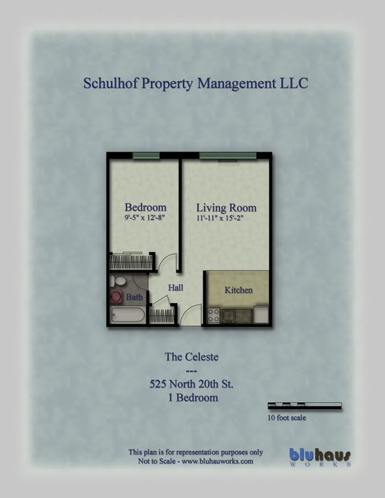 The Celeste - Schulhof Properties - 1 Bedroom /1 Bathroom Apartment