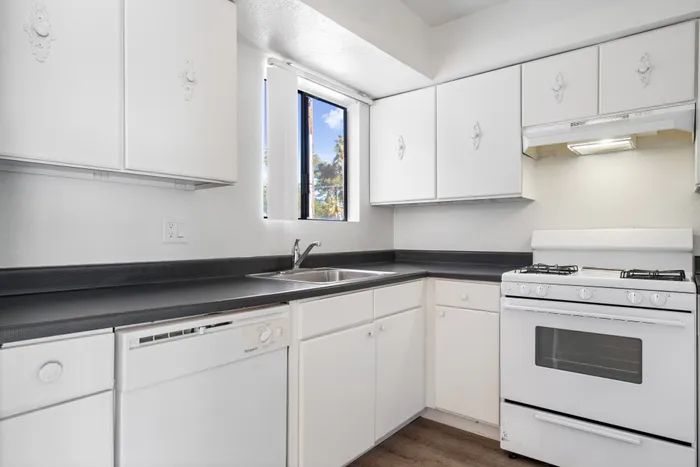 Polished kitchen with quality appliances and clean cabinets.