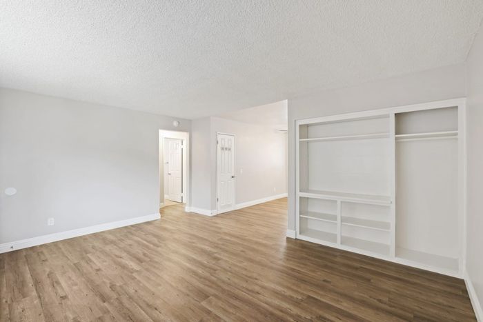 Living Room with cabinets