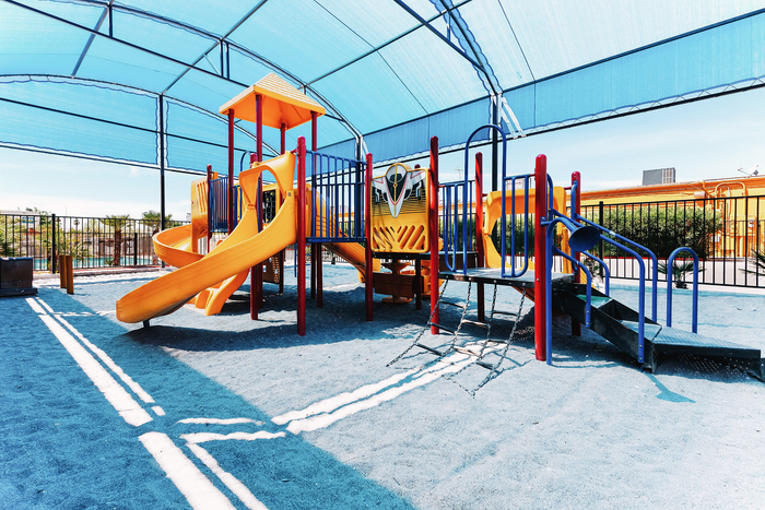 Safe and clean playground for kids to play.