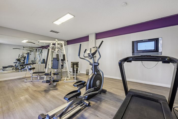 Bright and inviting gym with modern cardio and strength equipment, perfect for a healthy lifestyle.