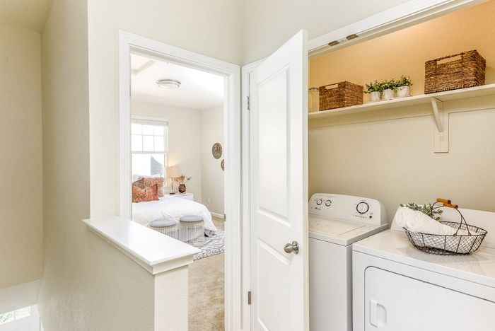 Washer and Dryer nook on the second floor.