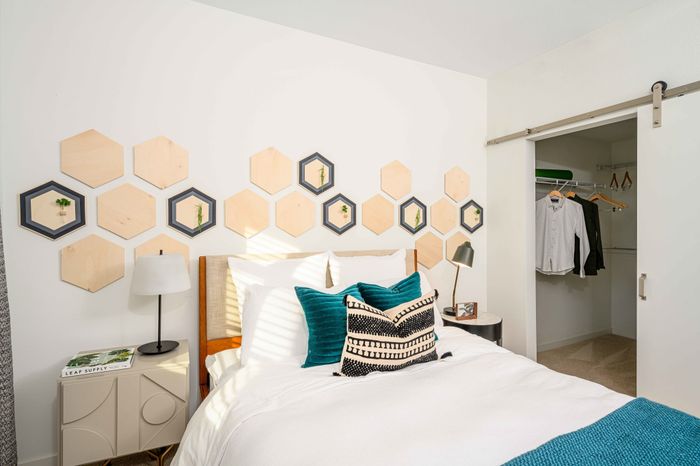 bedroom at arte west apartments