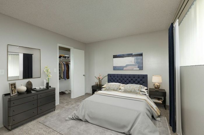 large bedroom with spacious closet