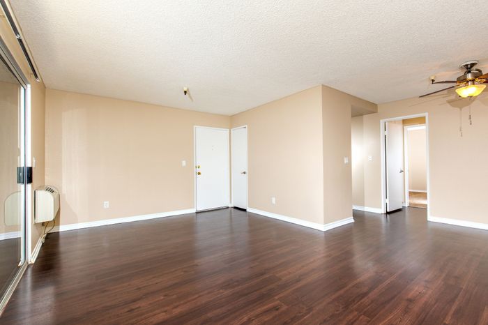 Open living and dining area leading out to patio