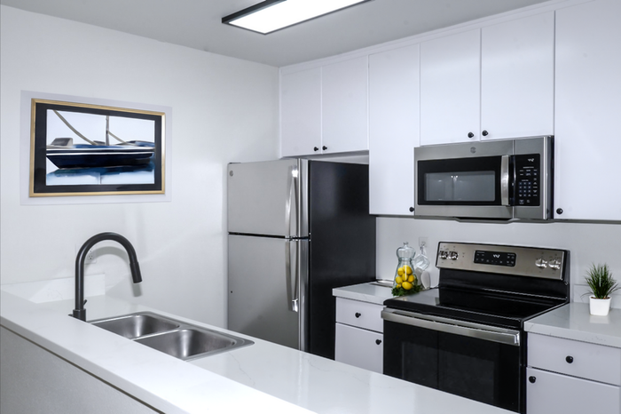 Virtual staged kitchen