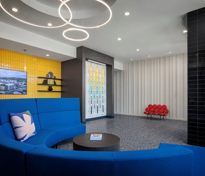 Main lobby and seating area at Kelvin Apartment in Lemon Grove, CA near La Mesa, CA