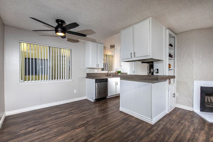 Spacious Kitchen and Living Room