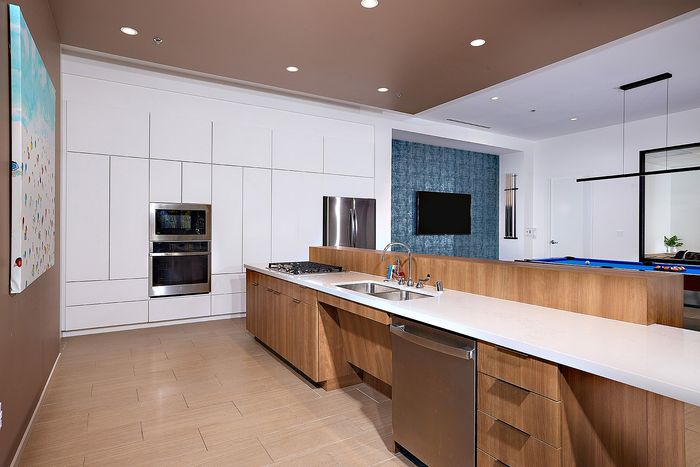 Resident common room kitchenette