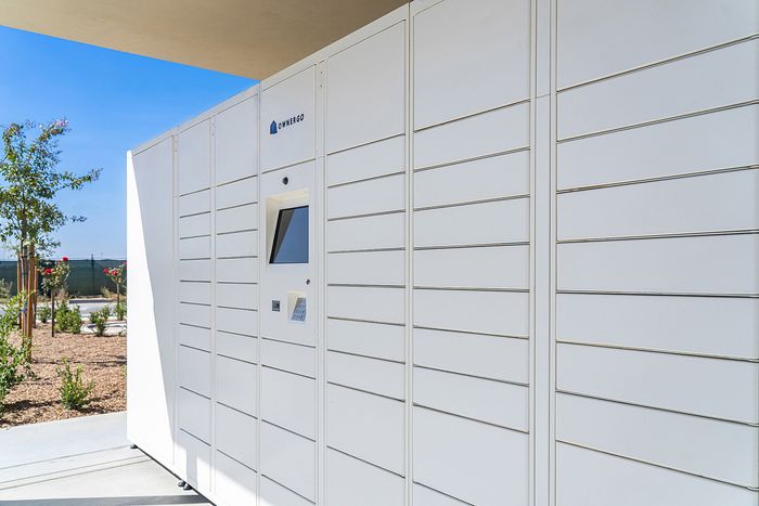 parcel lockers at Grapevine Villa
