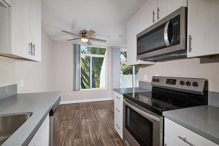 kitchen with stainless steel appliances