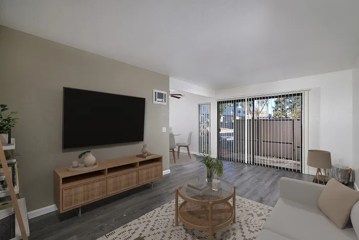 Virtually staged living room