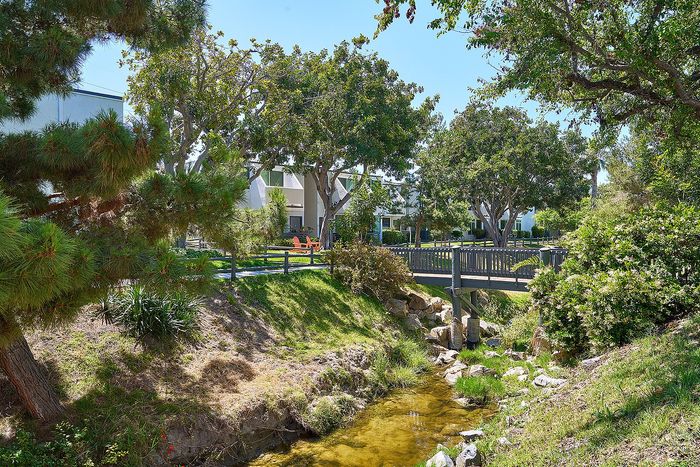walking path with bridge