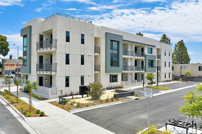 Exterior view of Dezi and resident parking in Serra Mesa, San Diego, CA