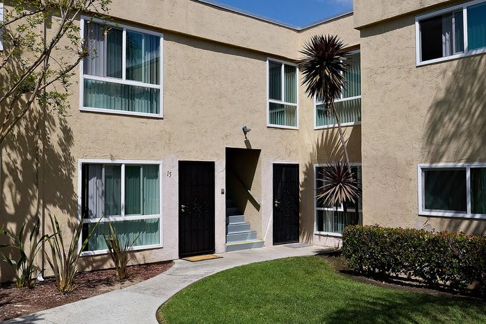 Exterior photo of a door at Pine Vista