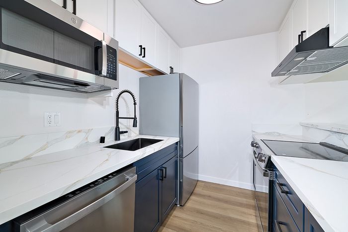 Kitchen in a two bedroom unit at Melrose Canyon