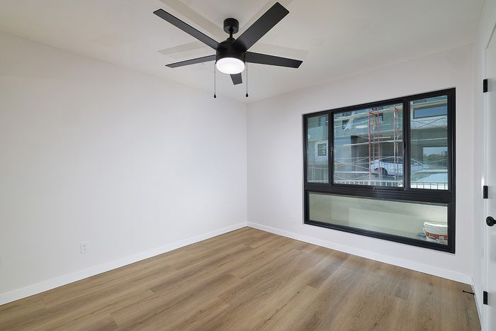 Bedroom in unit 36 at Melrose Canyon